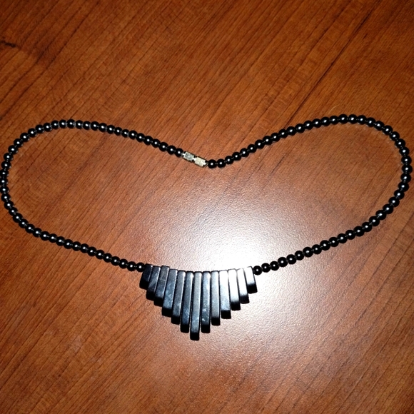 Beautiful beaded hematite necklace - Picture 4 of 4